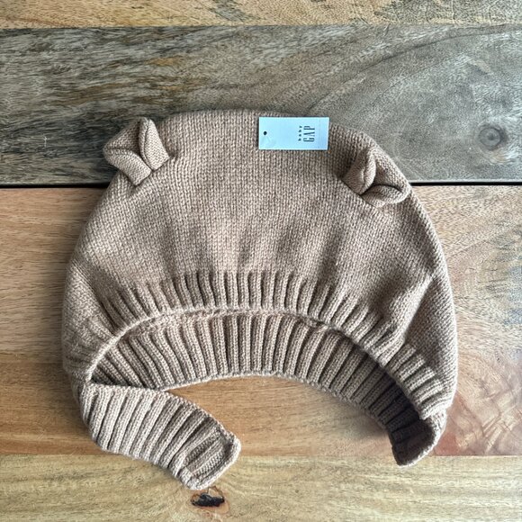 Gap Toddler NWT CashSoft Bear Hat knit baby hat small medium 4T 5T - Picture 2 of 6